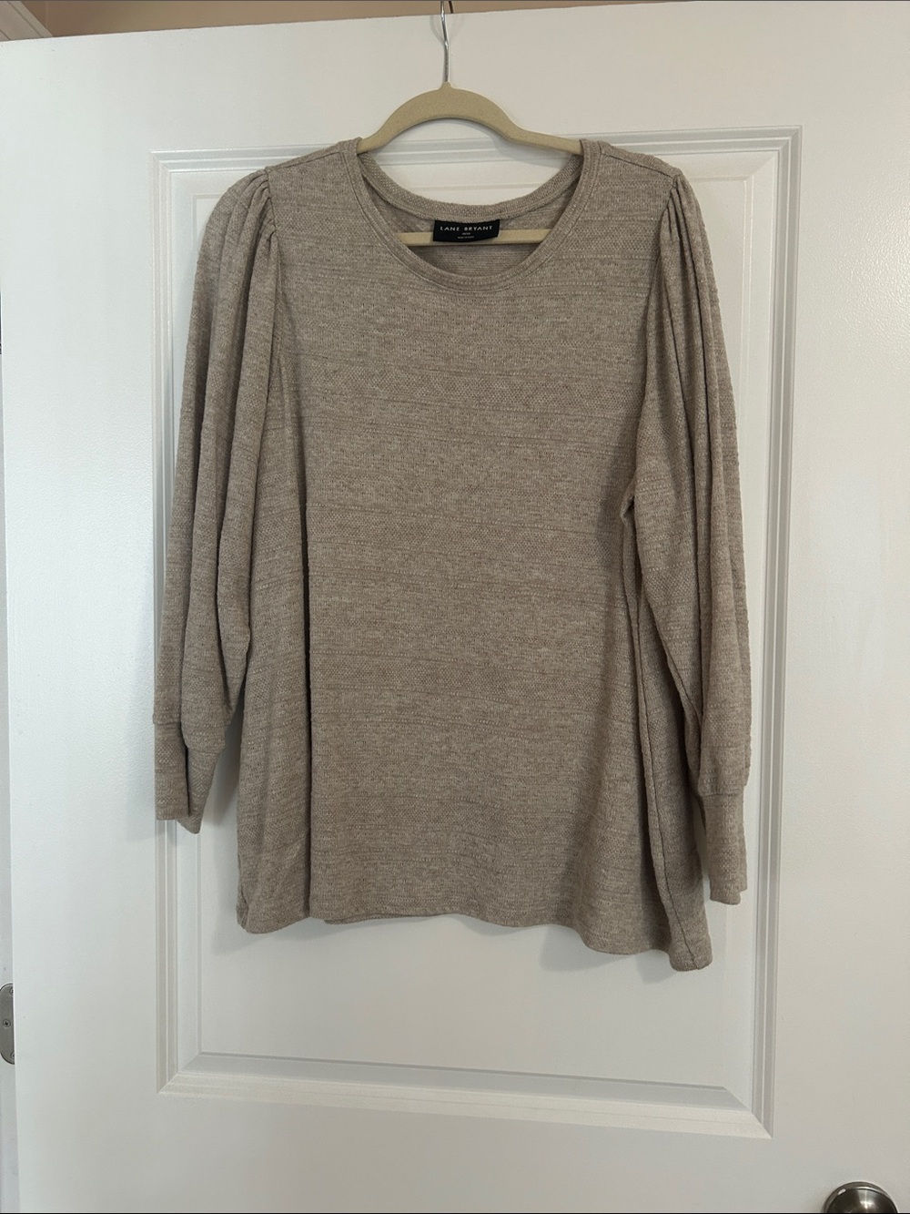 Lane Bryant Neutral Crewneck Sweater - Beige